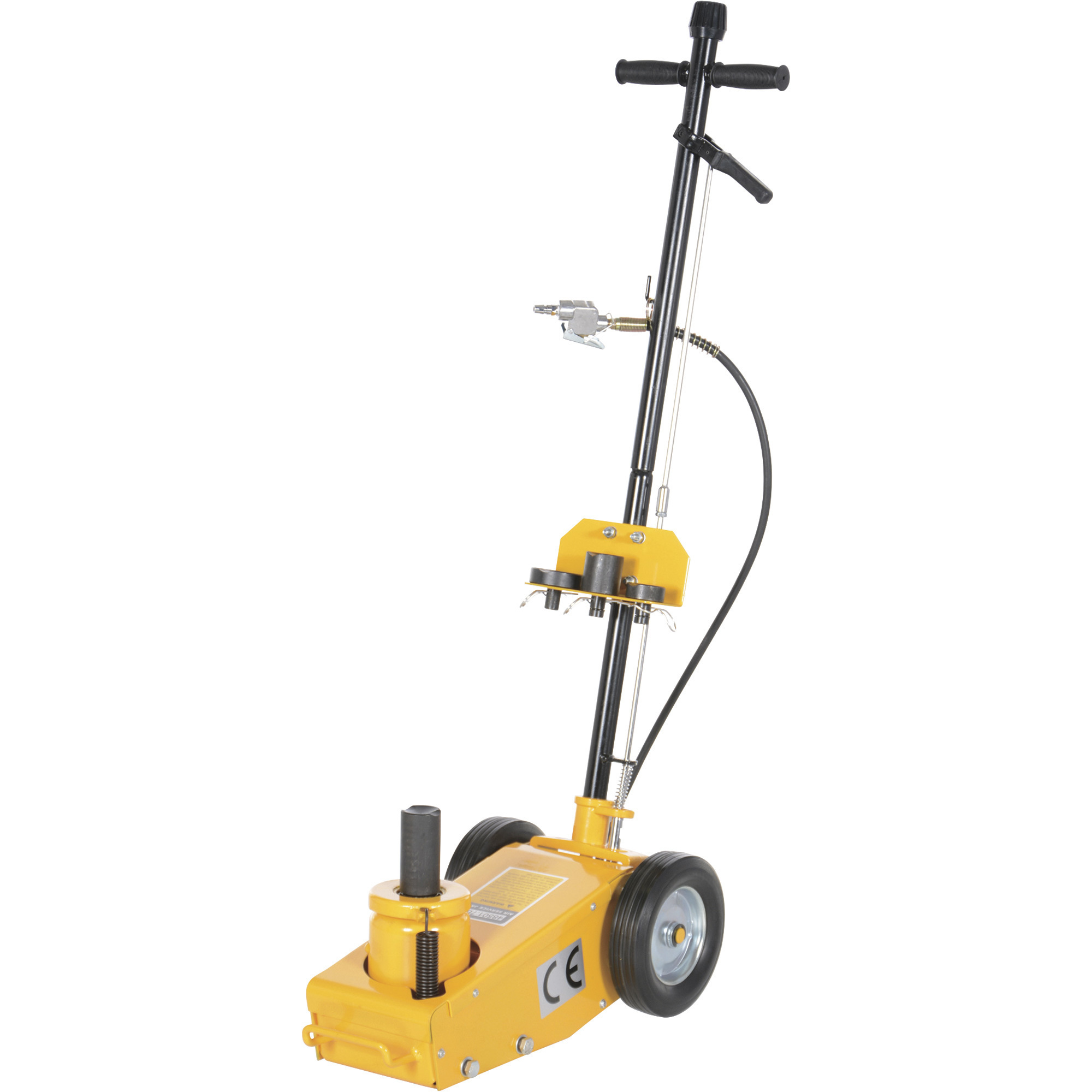 Vestil Air Powered Fork Truck Jack - 44,000-Lb. Capacity, Steel, Orange, Model# AIR-J